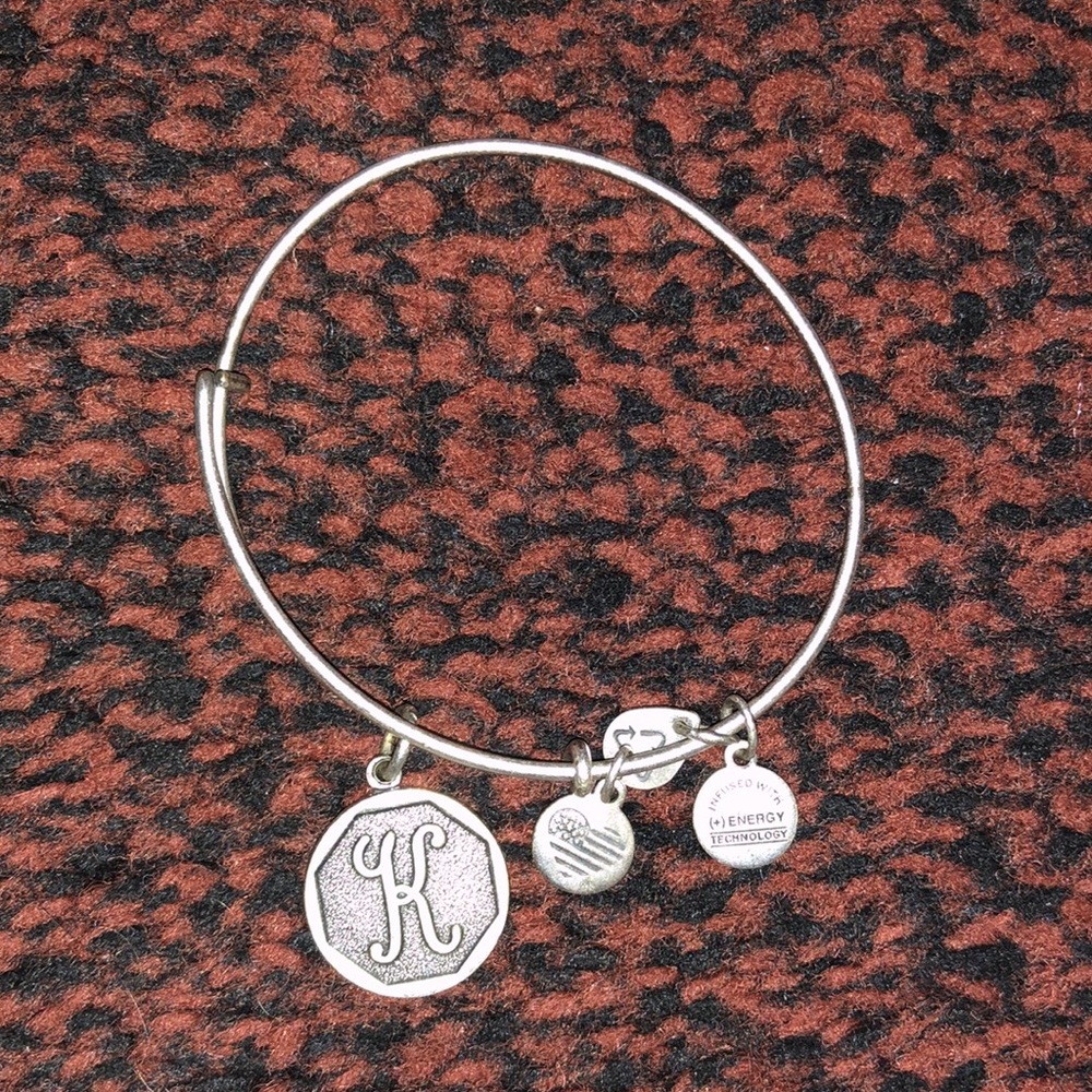 Alex & Ani silver “K” bracelet